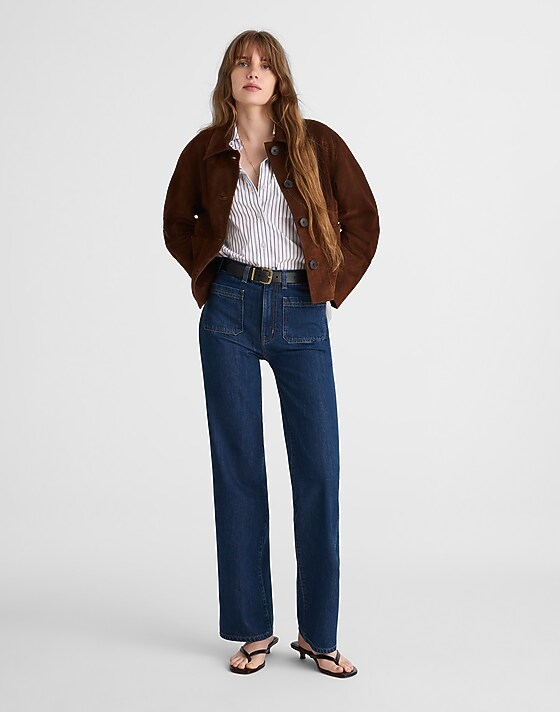 madewell The Cleo Straight Jean plumville wash