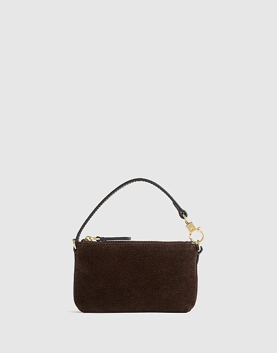 madewell The Clip-Strap Pouch dark carob