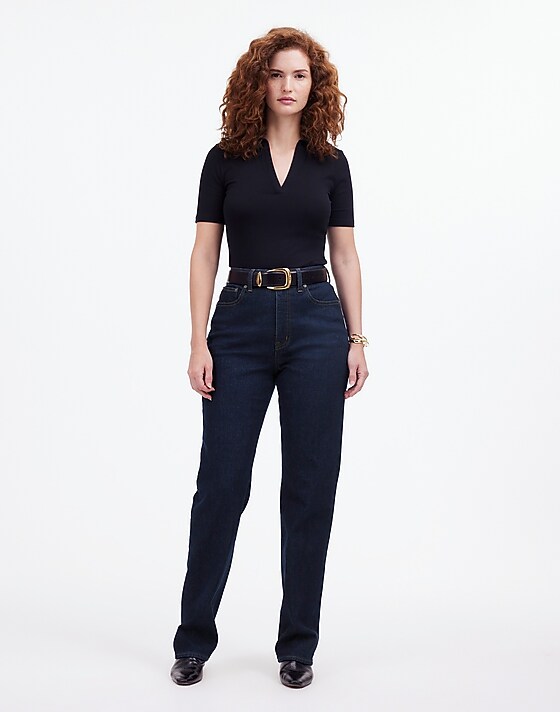 madewell The Curvy '90s Straight Jean norman wash
