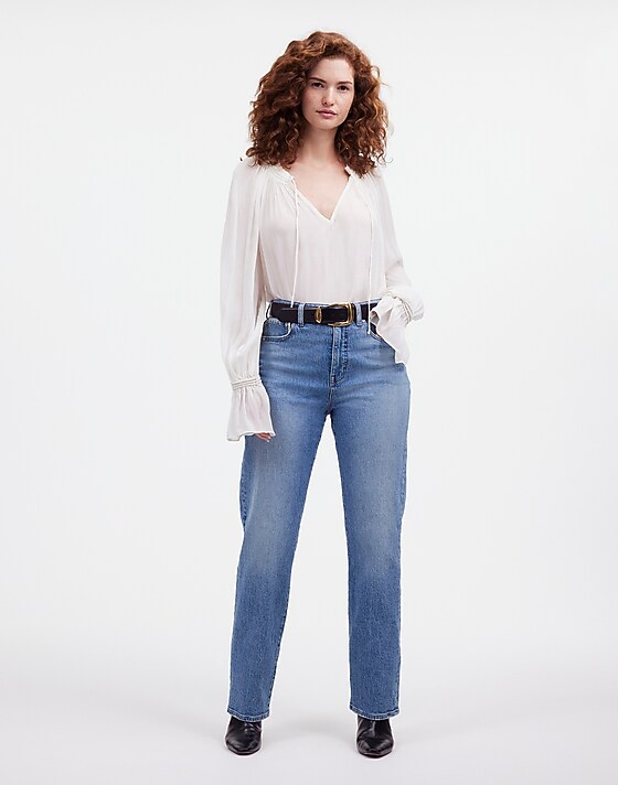 madewell The Curvy '90s Straight Jean rondell wash