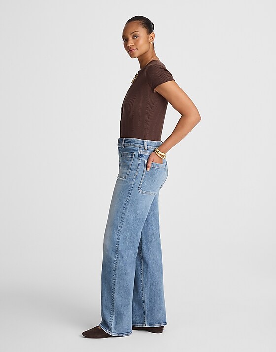 Madewell The Curvy Emmett Wide-Leg Jean Atlin Wash