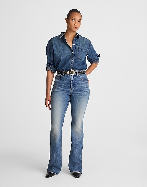 madewell The Curvy Vintage Flare Jean bouvier wash