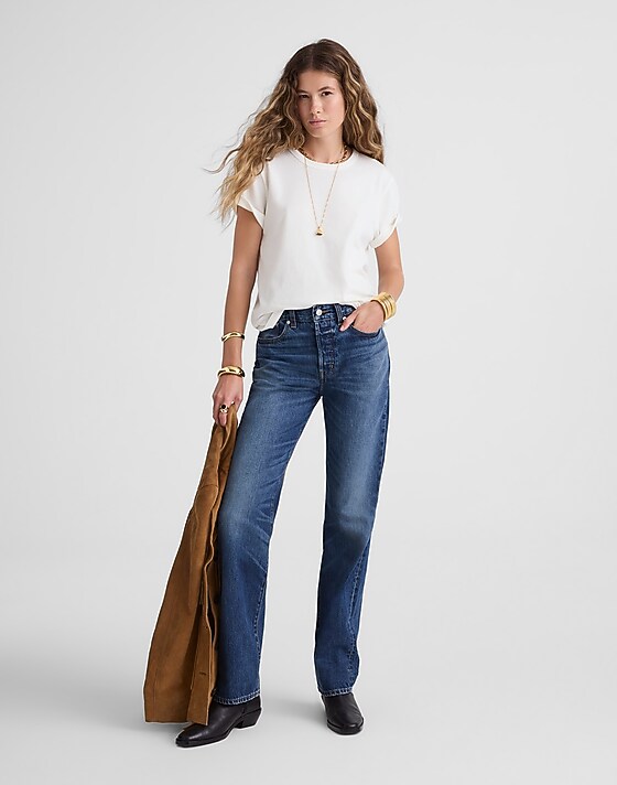 Madewell The Dakota Perfect Crewneck Tee White