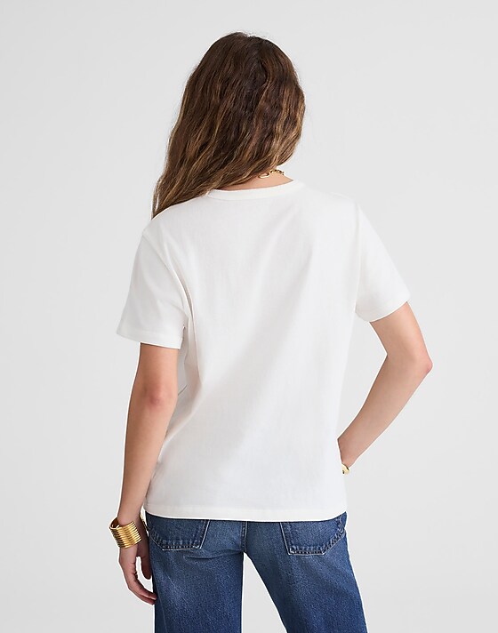 Madewell The Dakota Perfect Crewneck Tee White