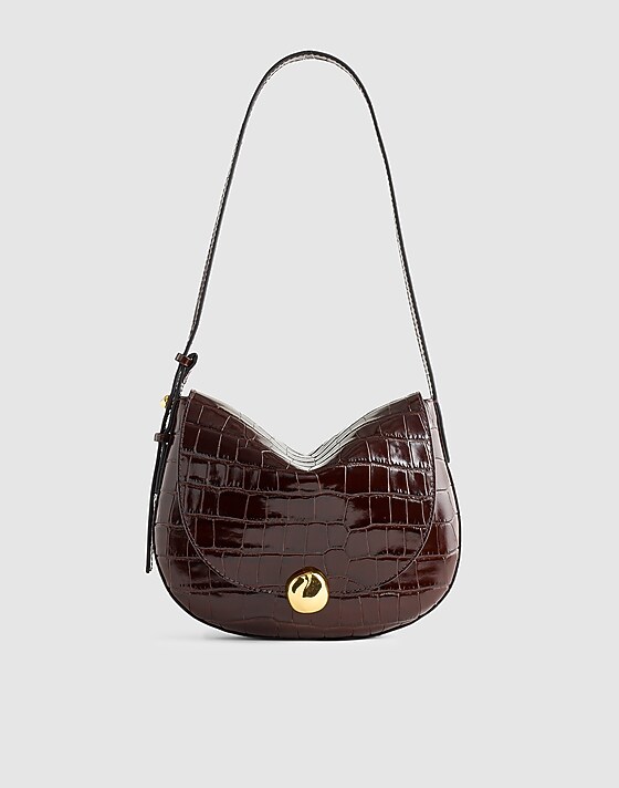 madewell The Dakota Saddle Bag chocolate raisin