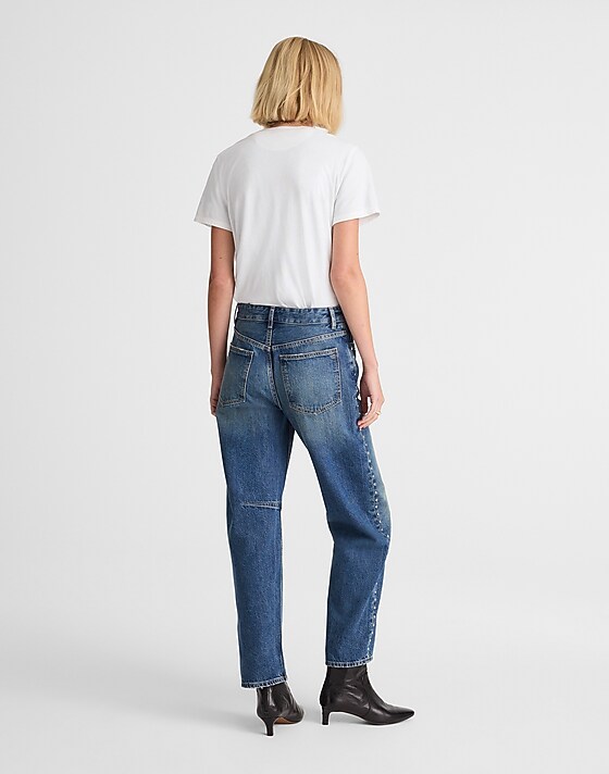 Madewell The Darted Barrel-Leg Jean Concho Wash