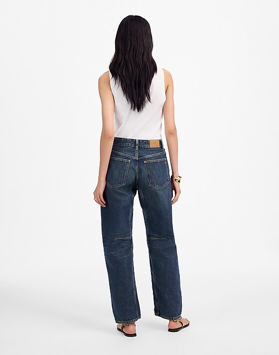 Madewell The Darted Barrel-Leg Jean Danver Wash