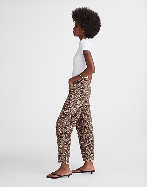 Madewell The Darted Barrel-Leg Jean Dark Mocha