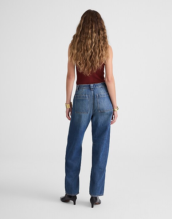 Madewell The Darted Barrel-Leg Jean Irmo Wash