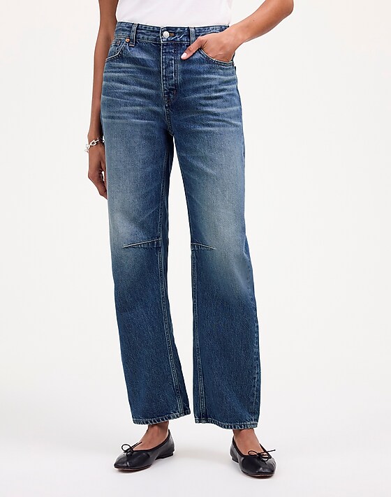 Madewell The Darted Barrel-Leg Jean Irmo Wash