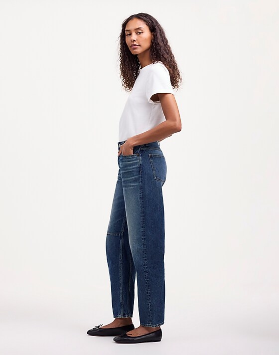 Madewell The Darted Barrel-Leg Jean Irmo Wash