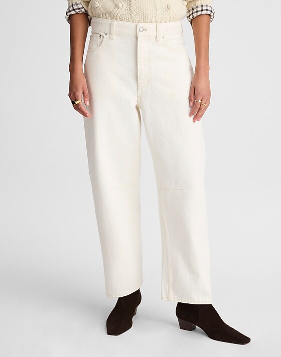 Madewell The Darted Barrel-Leg Jean Vintage Canvas