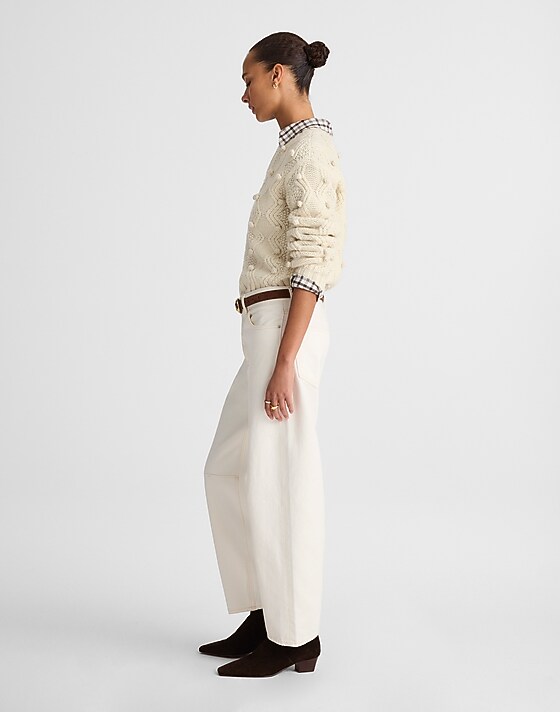 Madewell The Darted Barrel-Leg Jean Vintage Canvas