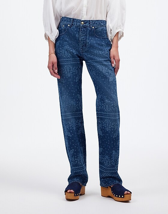 Madewell The Dean Easy Straight Jean Dark Navy