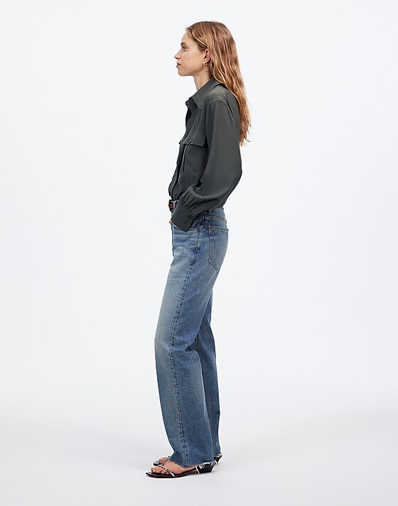 Madewell The Dean Easy Straight Jean Monessen Wash