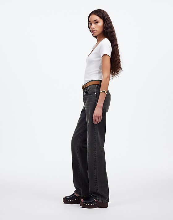 Madewell The Dean Easy Straight Jean Ripley Wash