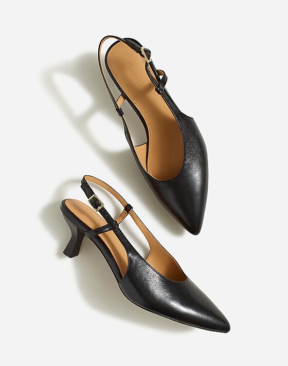 Madewell The Debbie Slingback Pump True Black