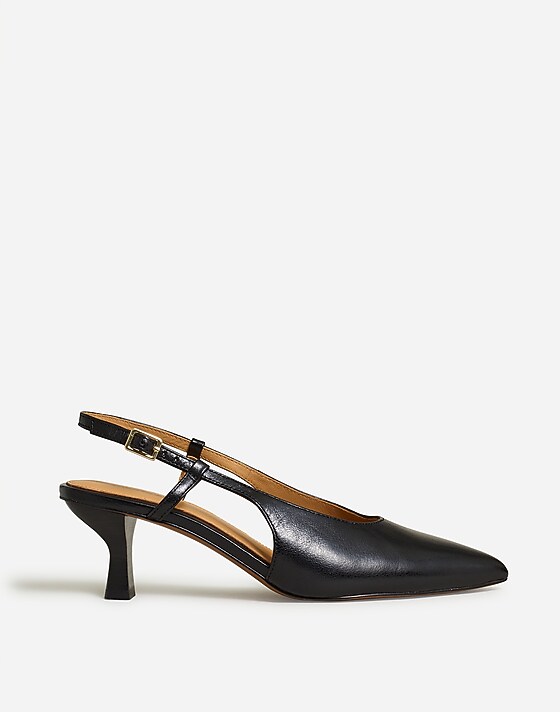 madewell The Debbie Slingback Pump true black