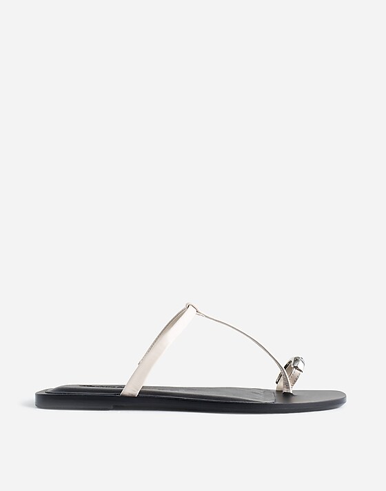 madewell The Dessa Toe Ring Sandal ivory