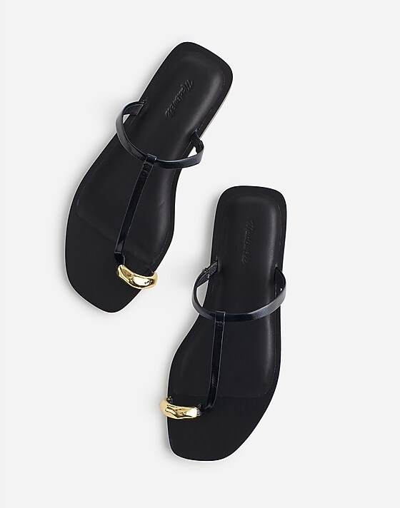 Madewell The Dessa Toe Ring Sandal True Black