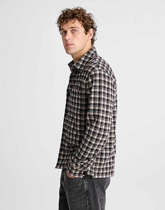 Madewell The Devoe Knit Shirt Charcoal