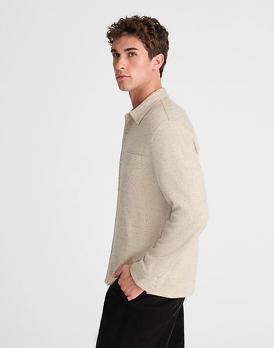 Madewell The Devoe Knit Shirt Cream