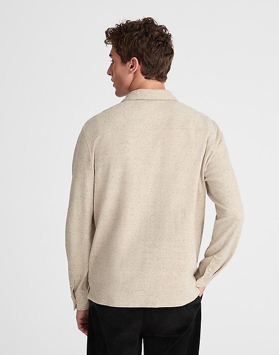 Madewell The Devoe Knit Shirt Cream