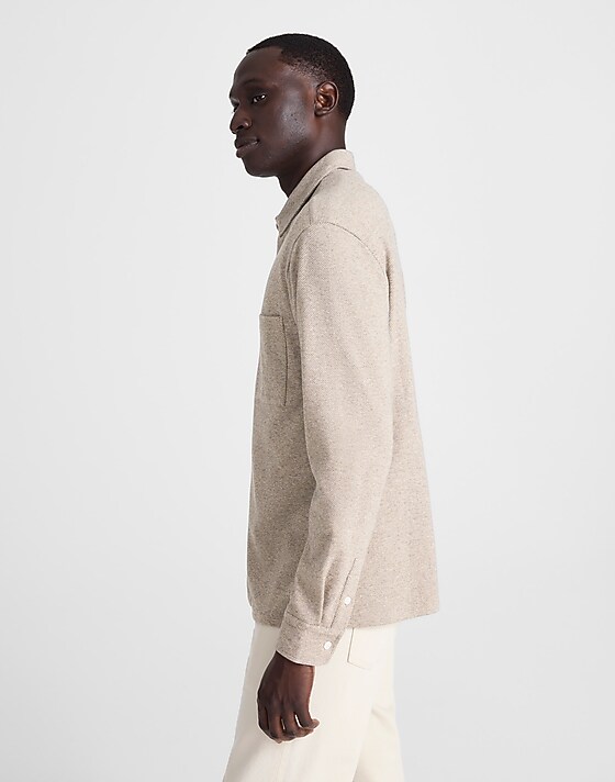 Madewell The Devoe Knit Shirt Fatigue Khaki