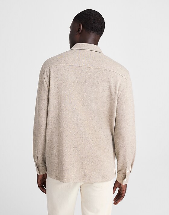 Madewell The Devoe Knit Shirt Fatigue Khaki