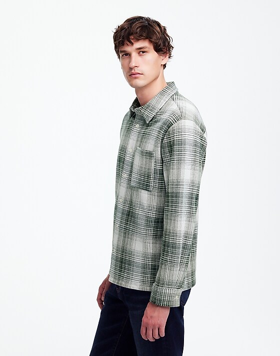 Madewell The Devoe Knit Shirt Luxury Forest