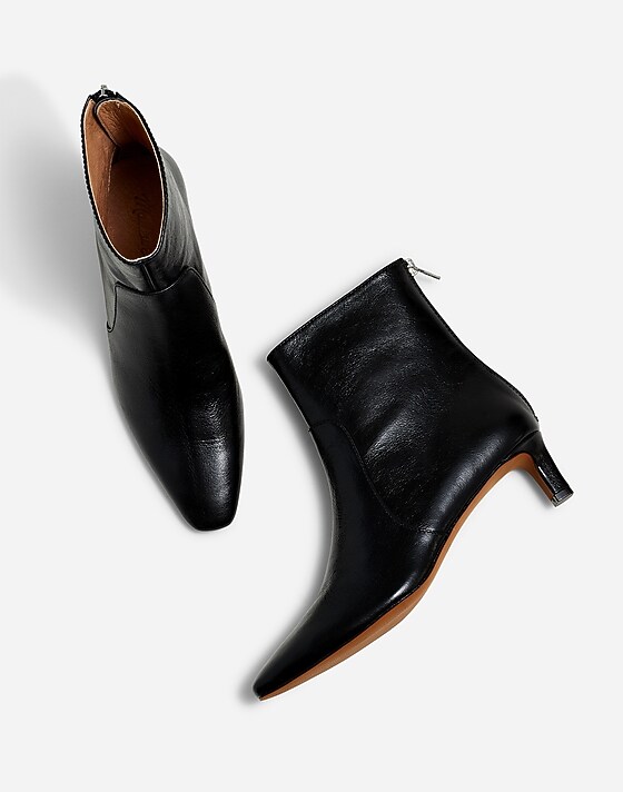 Madewell The Dimes Kitten-Heel Boot True Black