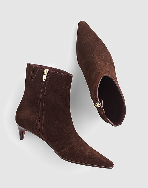 Madewell The Emilie Ankle Boot Dark Carob