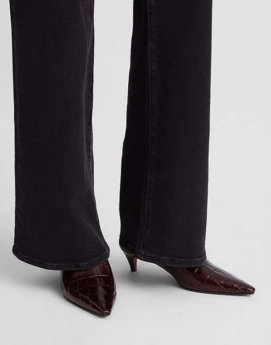 Madewell The Emilie Heeled Mule Chocolate Raisin