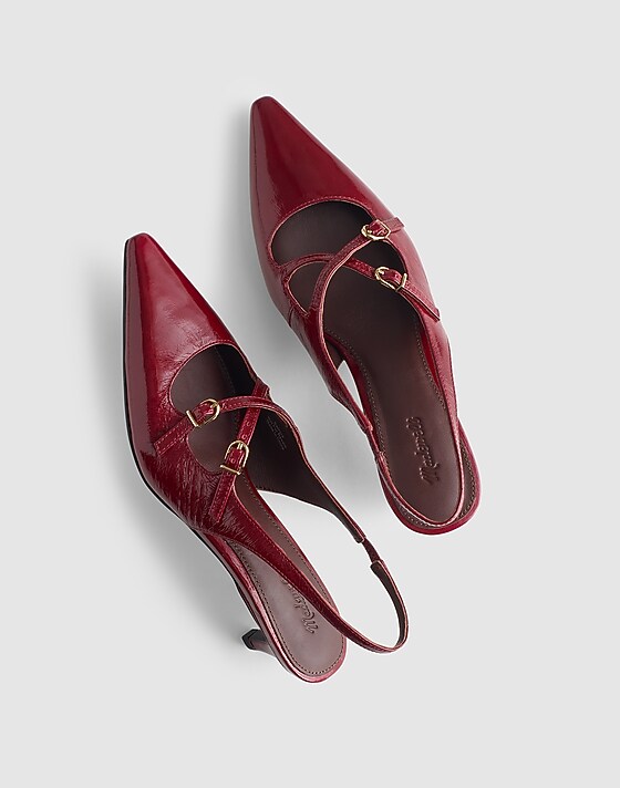 Madewell The Emilie Slingback Pump Cabernet
