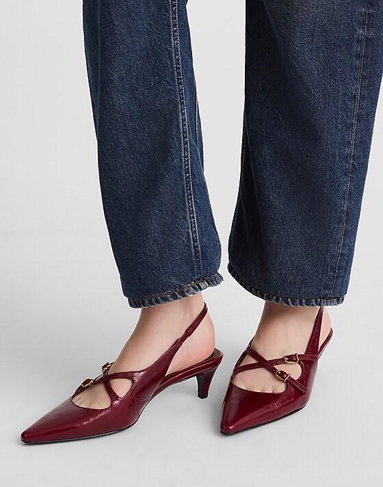Madewell The Emilie Slingback Pump Cabernet