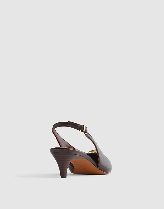 Madewell The Emilie Slingback Pump Coffee Bean