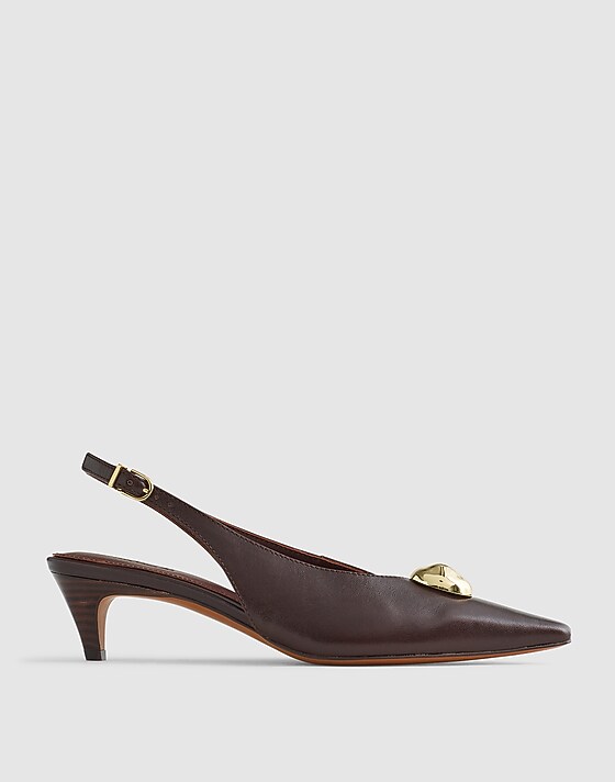 madewell The Emilie Slingback Pump coffee bean