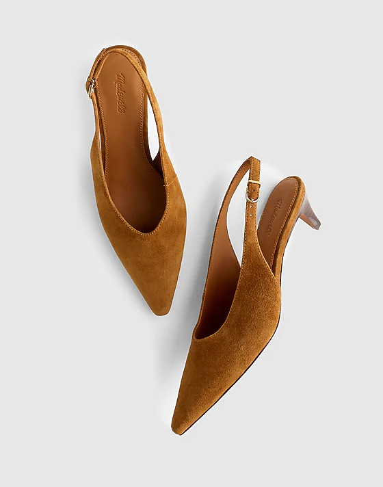 Madewell The Emilie Slingback Pump Russet