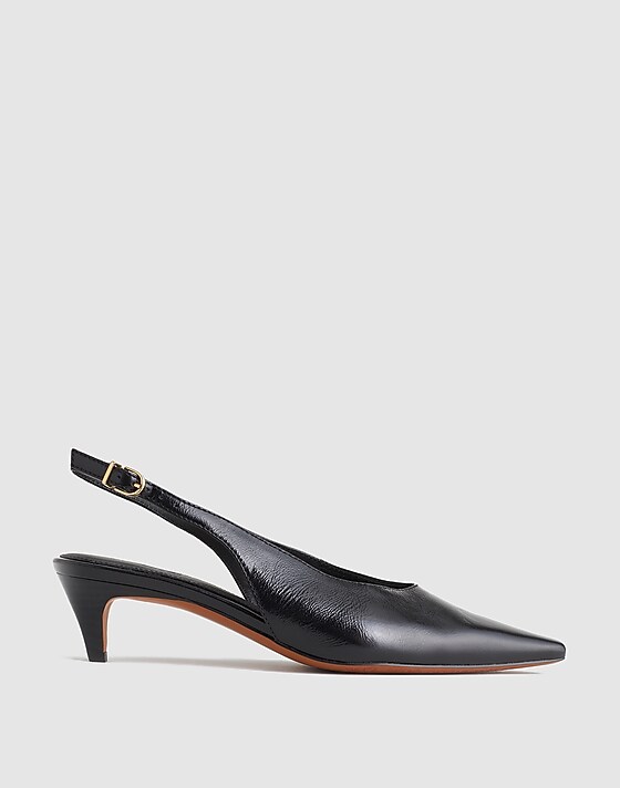 madewell The Emilie Slingback Pump true black