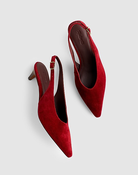 Madewell The Emilie Slingback Pump Wild Cranberry