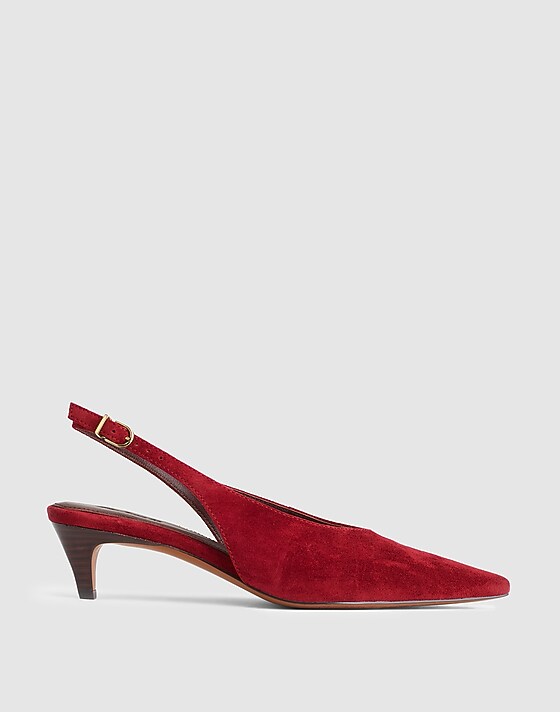 madewell The Emilie Slingback Pump wild cranberry