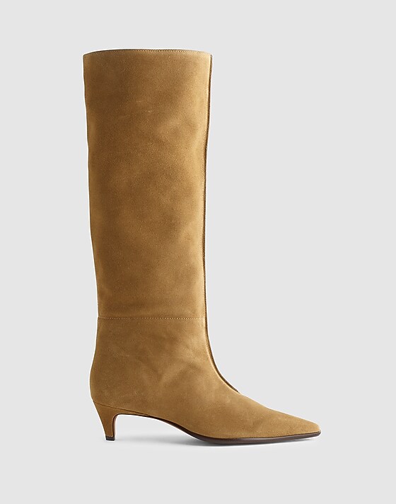 madewell The Emilie Tall Boot classic desert