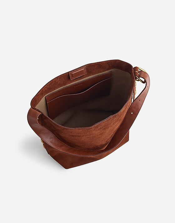 Madewell The Essential Bucket Tote Soft Mahogany