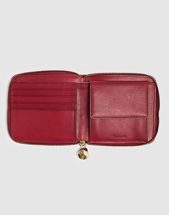 Madewell The Essential Zip Wallet Garnet Stone