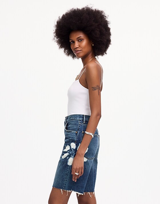 Madewell The Essex Long Baggy Short Shibori Wash