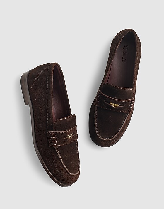 Madewell The Grayson Penny Loafer Dark Carob