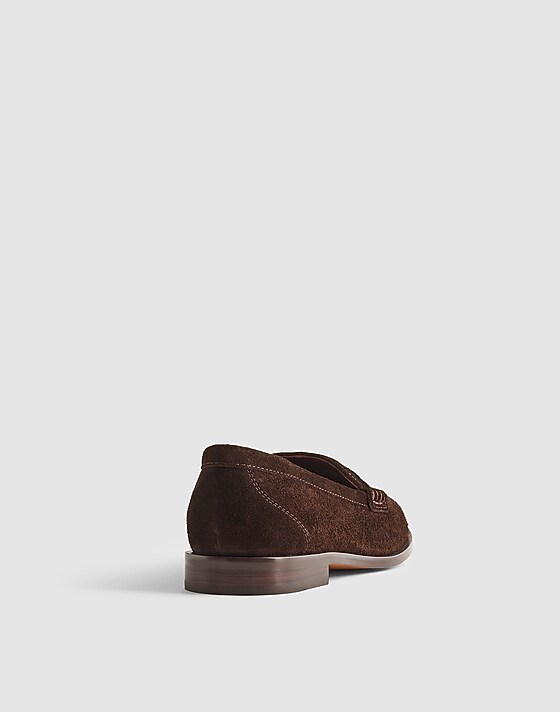 Madewell The Grayson Penny Loafer Dark Carob