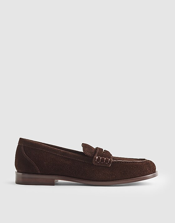 madewell The Grayson Penny Loafer dark carob