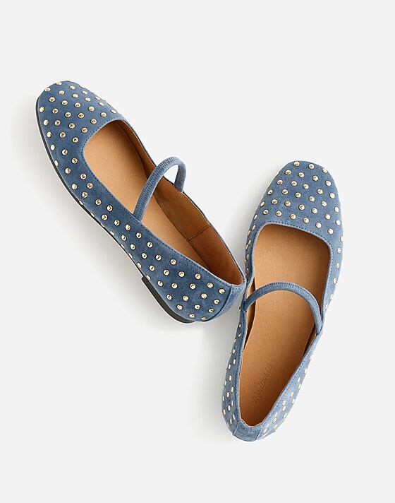 Madewell The Greta Ballet Flat Basalt Blue