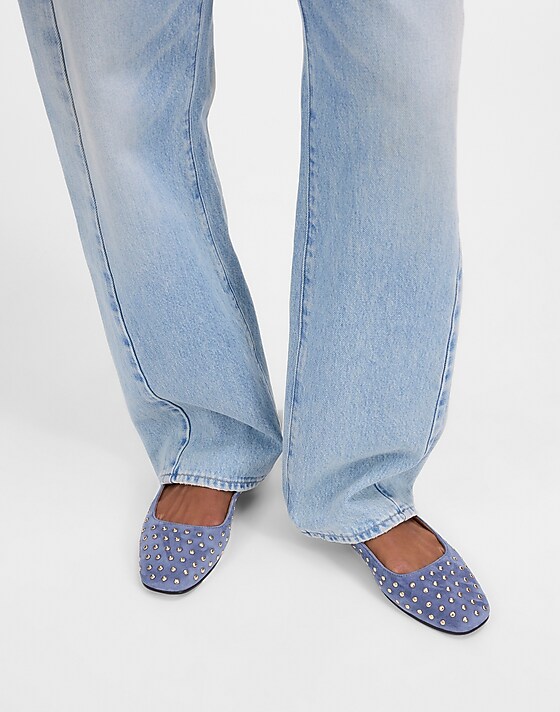 Madewell The Greta Ballet Flat Basalt Blue